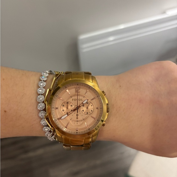 FOSSIL - ROSE GOLD BOYFRIEND WATCH - Picture 5 of 11